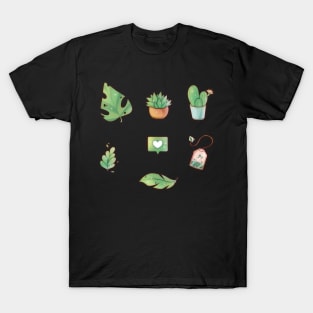 Green plant set T-Shirt